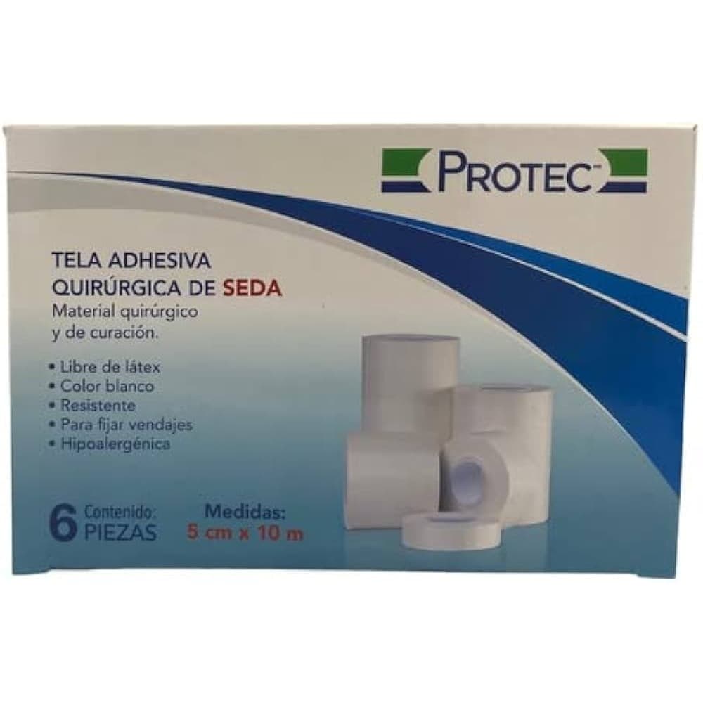 Tela adhesiva de seda Protec 5 cm x 10 m