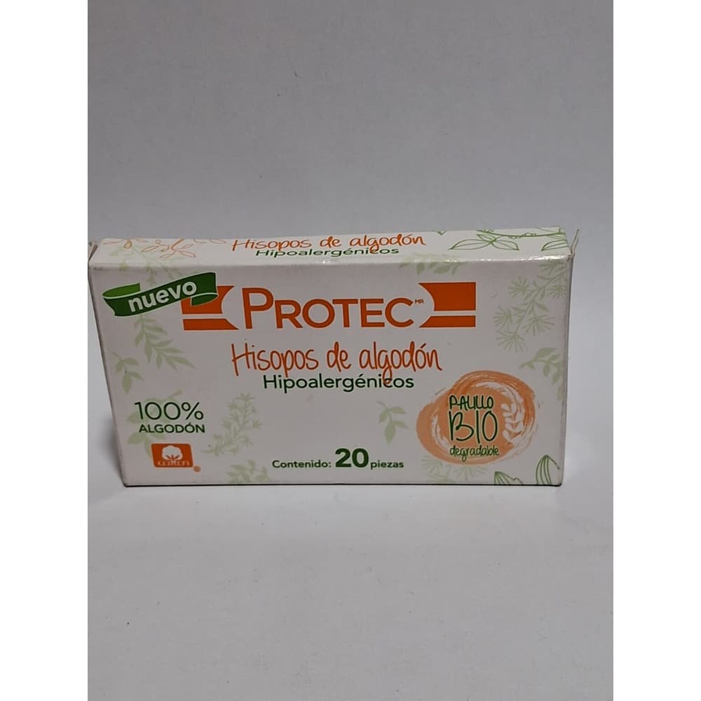 Hisopos de algodón Protec caja 20