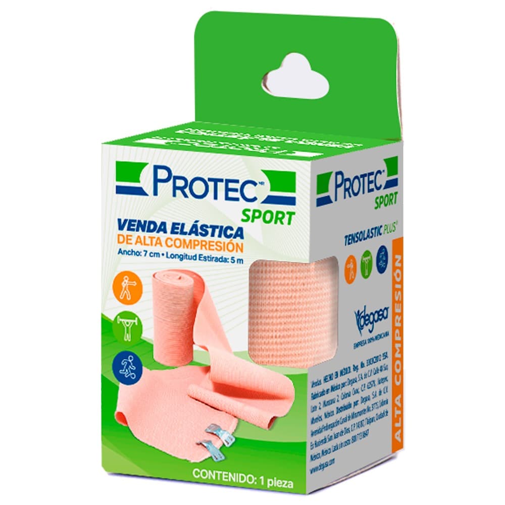 Venda elástica Tensolastic Plus Protec 7 cm × 5 m