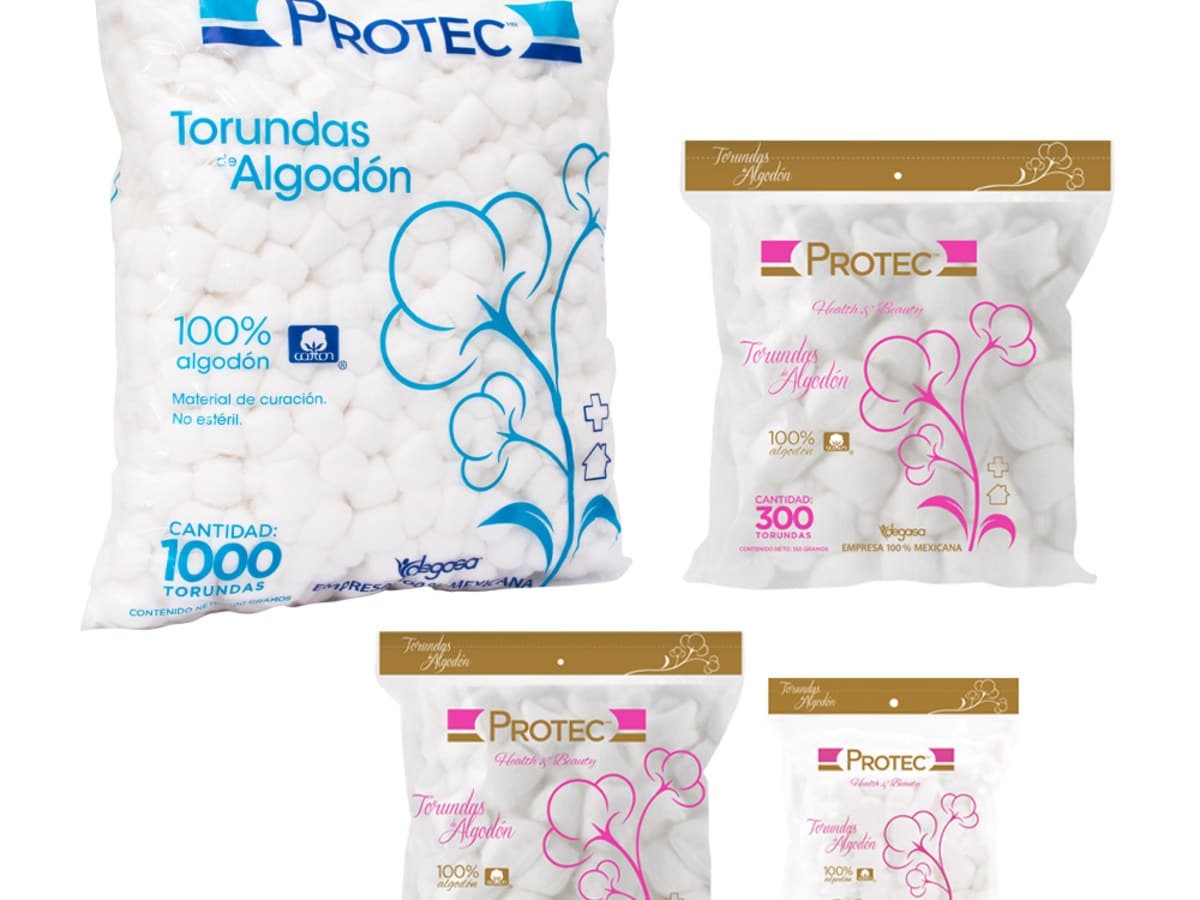 Torundas de algodón Protec 150 g
