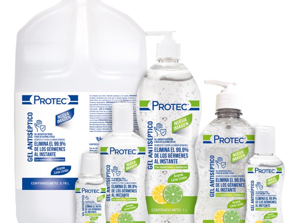 Gel antiséptico Protec 250 ml