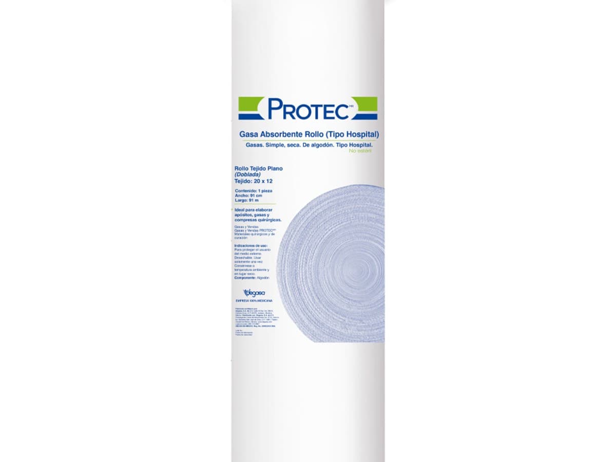 Rollo de gasa absorbente Protec 91 cm × 91 m
