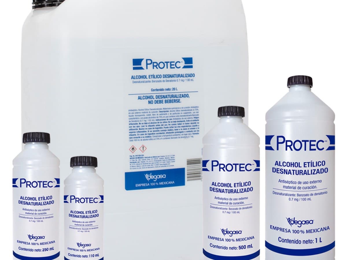 Alcohol desnaturalizado Protec 250 ml