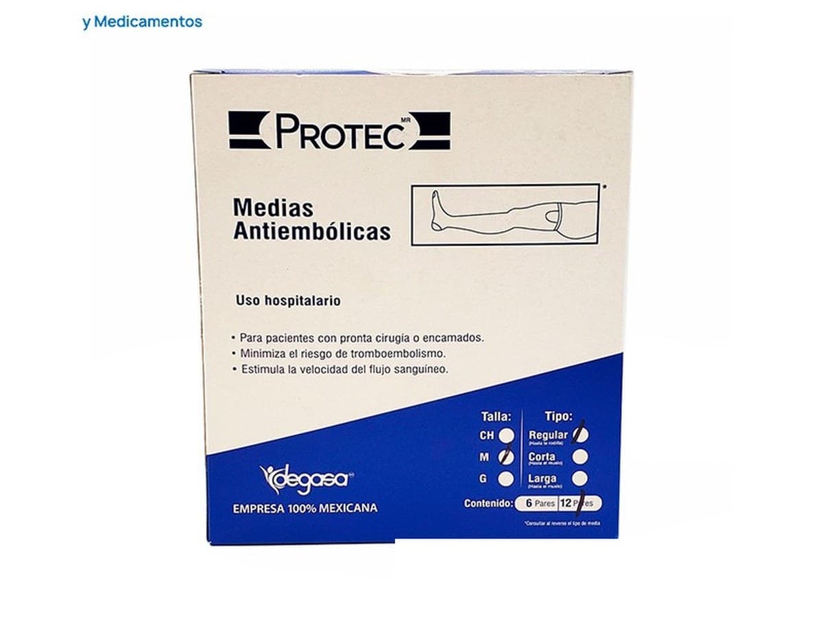 Media antiembólica Protec regular (rodilla) — imagen 2