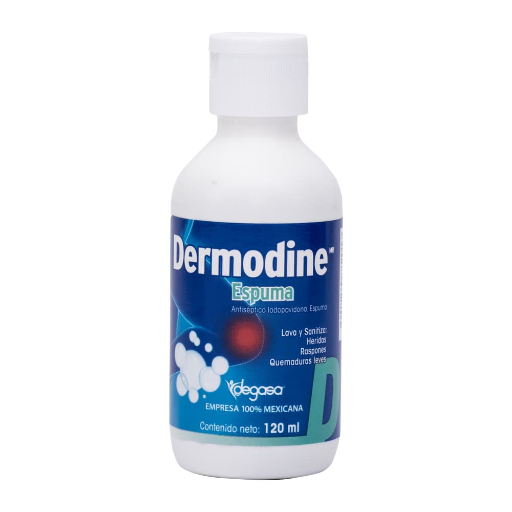 Dermodine Espuma yodopovidona 8%, 120 ml