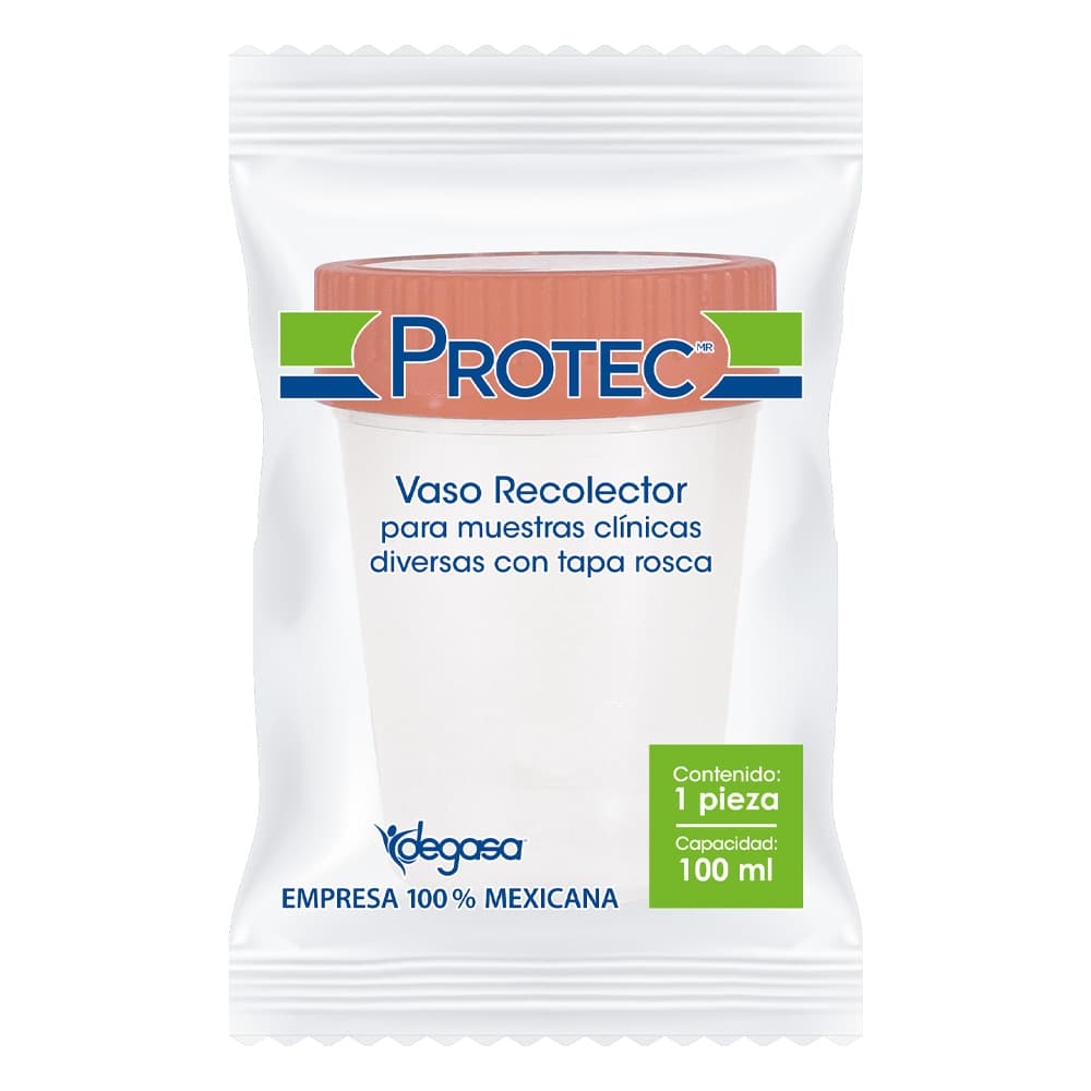 Vaso recolector para muestras Protec 100 ml